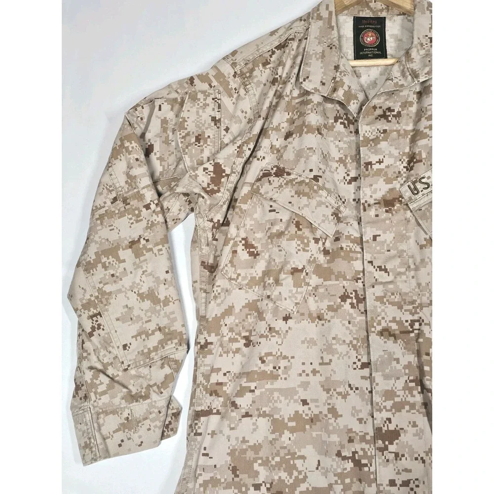 USMC Marines Shirt Jacket Digital Camo Desert Medium Regular Marpat Camouflage